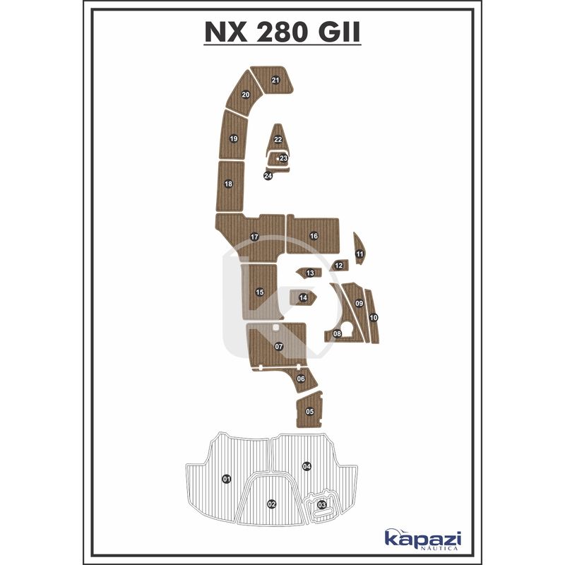 tapete-pvc-thermo-deck-beach-para-nx-280-gii-cockpit-natural-friso-preto