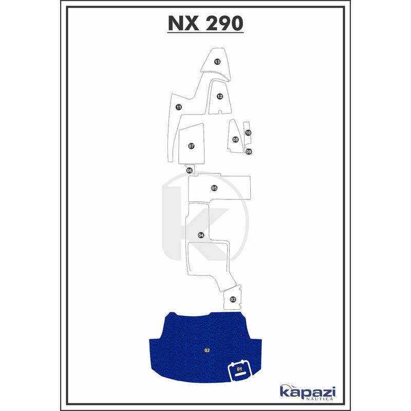 tapete-pvc-vinil-kap-para-nx-290-plataforma-azul-royal