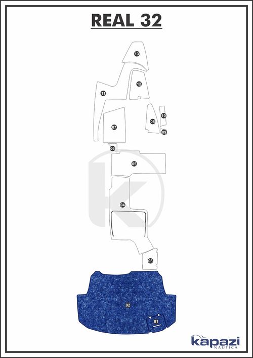 Tapete Têxtil Nauti Clean para NX 290 - Plataforma