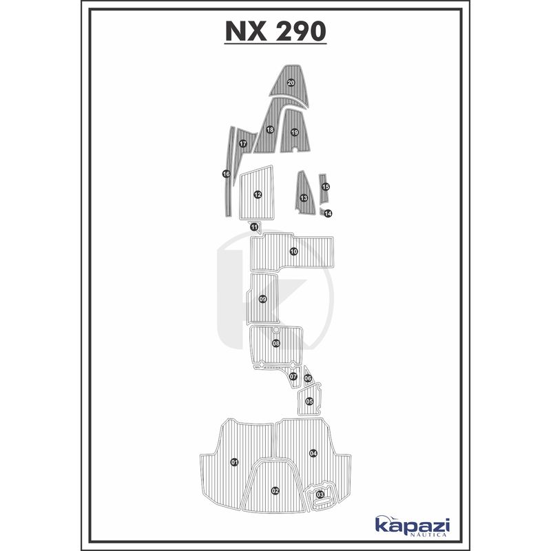 tapete-pvc-thermo-deck-comfort-para-nx-290-cabine-cinza-friso-preto