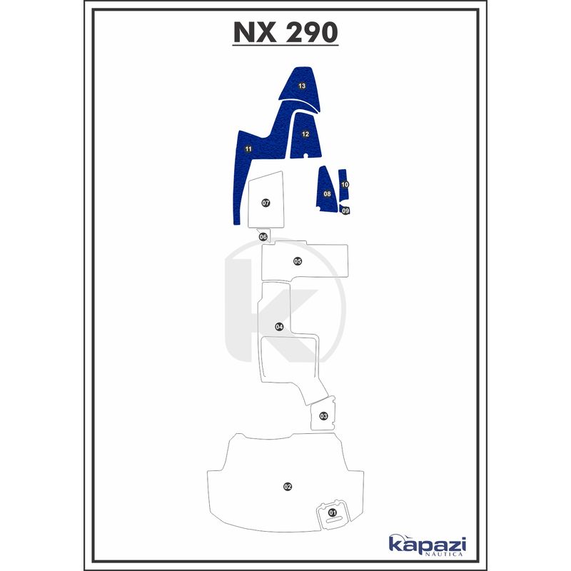 tapete-pvc-vinil-kap-para-nx-290-cabine-azul-royal