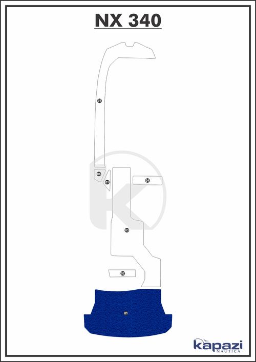 Tapete PVC Vinil Kap para NX 340 - Plataforma