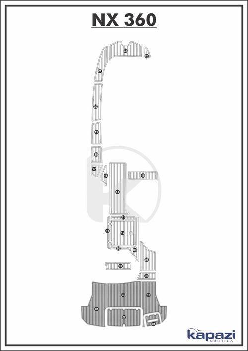 Tapete PVC Thermo Deck Comfort para NX 360 - Plataforma