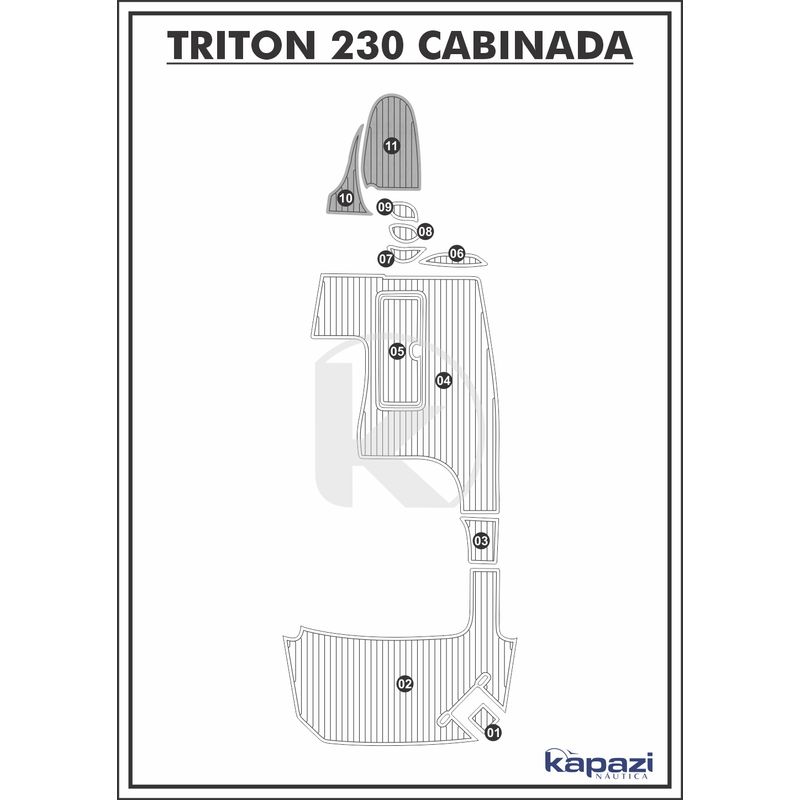 tapete-pvc-thermo-deck-comfort-para-triton-230-cabinada-cabine-cinza-friso-preto