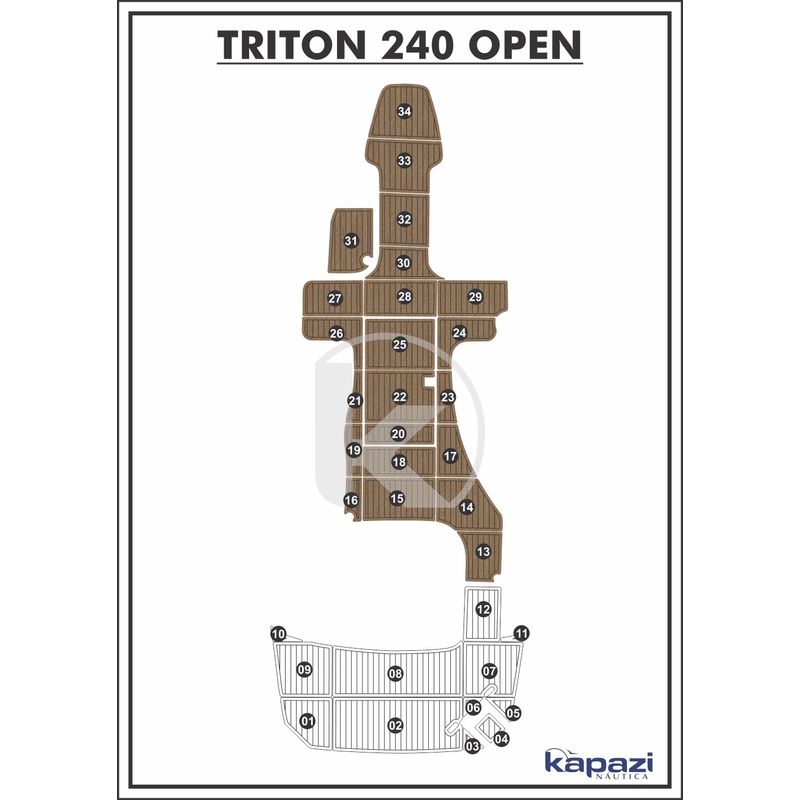 tapete-pvc-thermo-deck-beach-para-triton-240-open-cockpit-natural-friso-preto