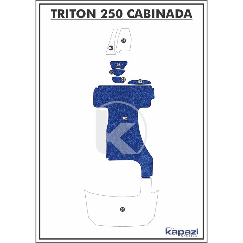 tapete-textil-nauti-clean-para-triton-250-cabinada-cockpit-azul-maritimo-com-borda
