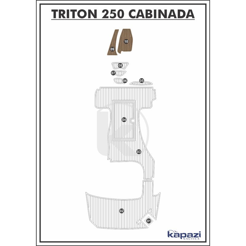 tapete-pvc-thermo-deck-beach-para-triton-250-cabinada-cabine-natural-friso-preto