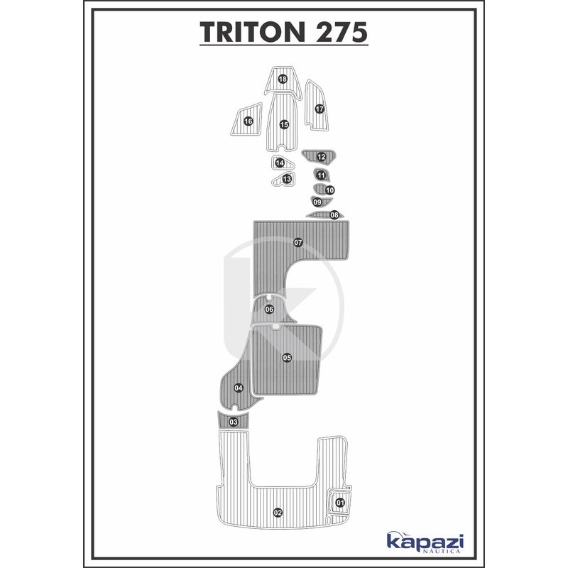tapete-pvc-thermo-deck-comfort-para-triton-275-cockpit-cinza-friso-preto