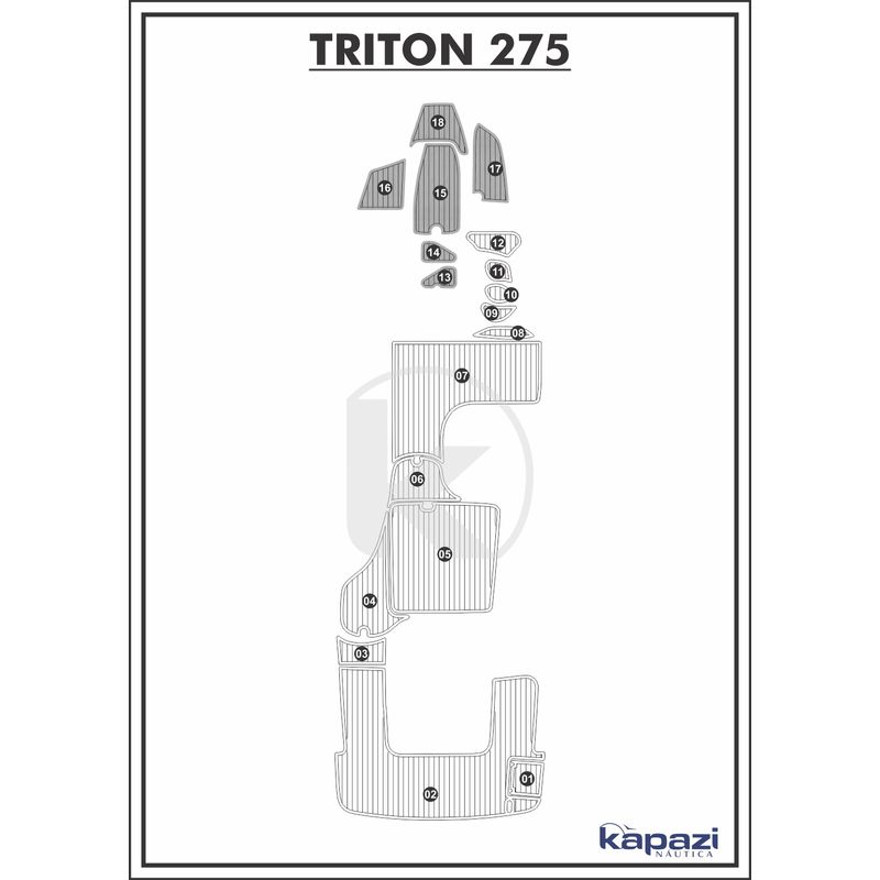 tapete-pvc-thermo-deck-comfort-para-triton-275-cabine-cinza-friso-preto