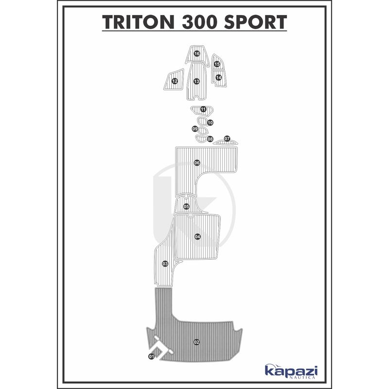 tapete-pvc-thermo-deck-comfort-para-triton-300-sport-plataforma-cinza-friso-preto