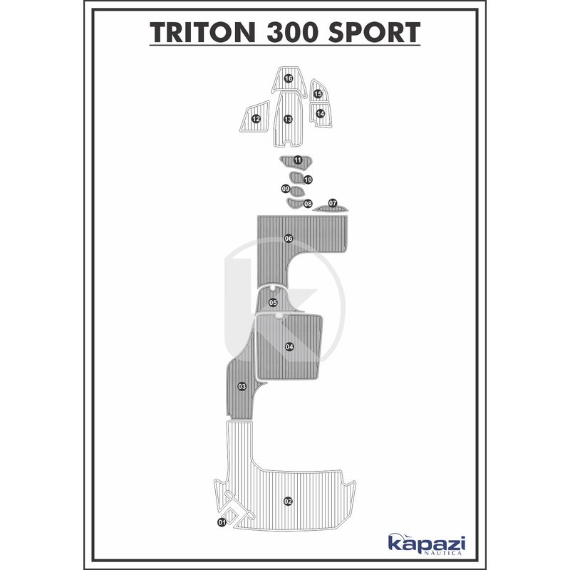 tapete-pvc-thermo-deck-comfort-para-triton-300-sport-cockpit-cinza-friso-preto