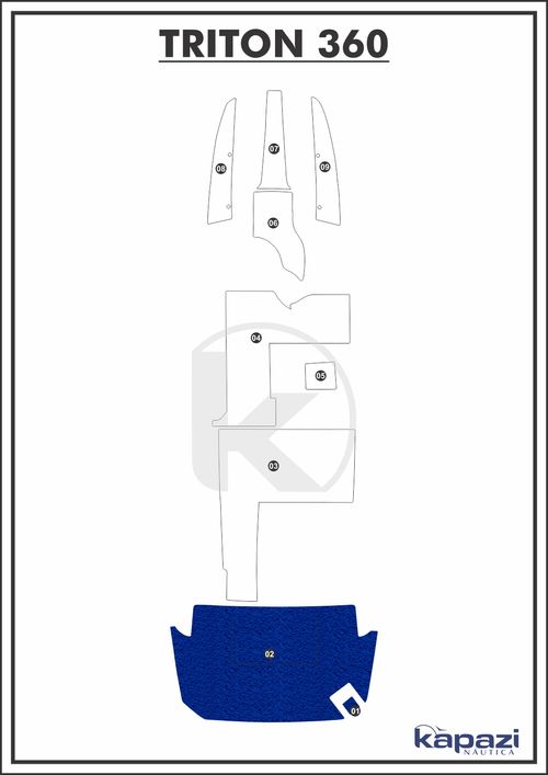 Tapete PVC Vinil Kap para Triton 360 - Plataforma