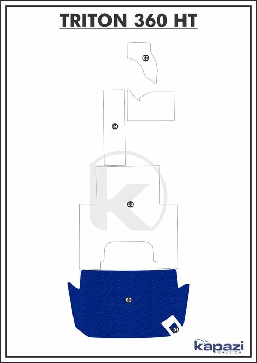 Tapete PVC Vinil Kap para Triton 360 HT - Plataforma