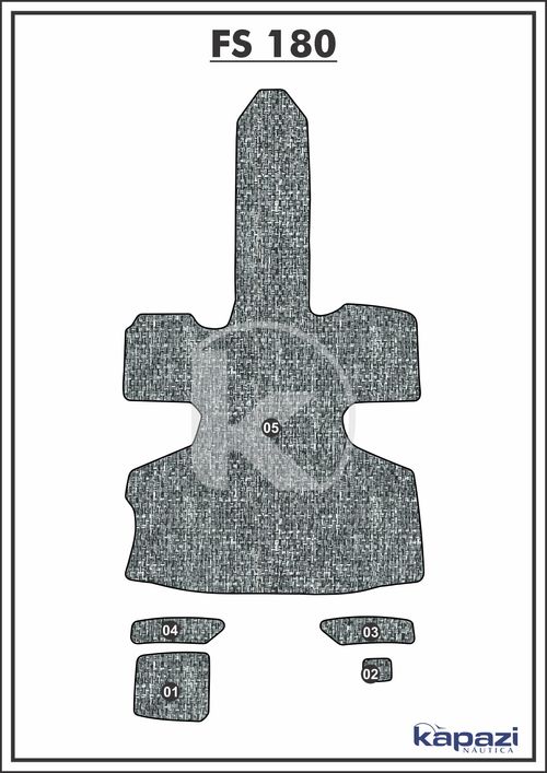 Tapete PVC Náutico Trançado para FS 180 - Completo