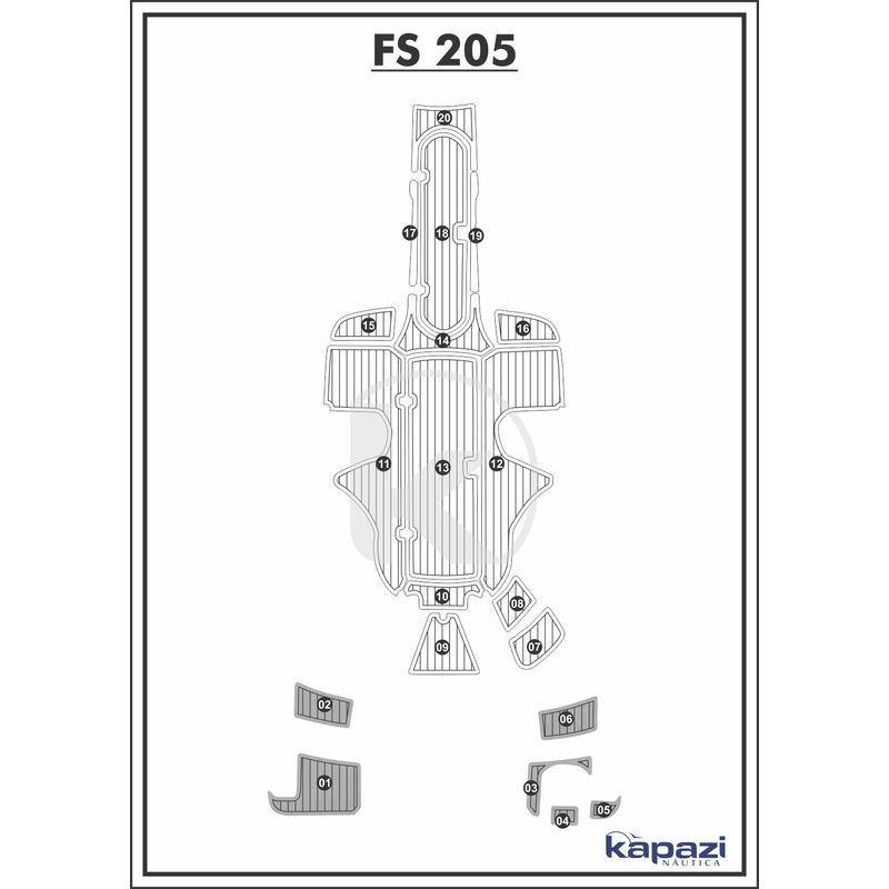 tapete-pvc-thermo-deck-comfort-para-fs-205-plataforma-cinza-friso-preto