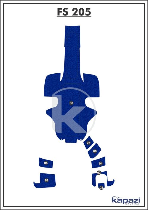Tapete PVC Vinil Kap para FS 205 - Completo