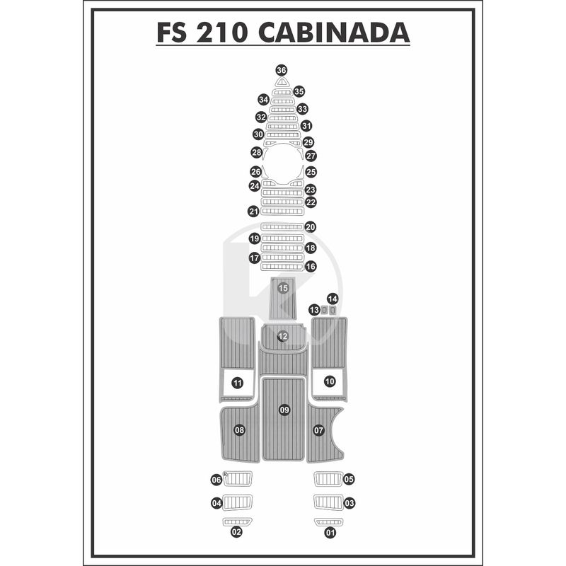 tapete-pvc-thermo-deck-comfort-para-fs-210-cabinada-cockpit-cinza-friso-preto