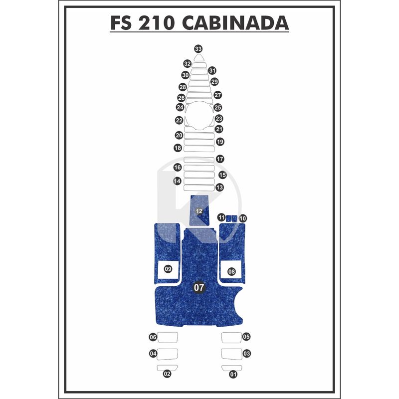 tapete-textil-nauti-clean-para-fs-210-cabinada-cockpit-azul-maritimo-com-borda
