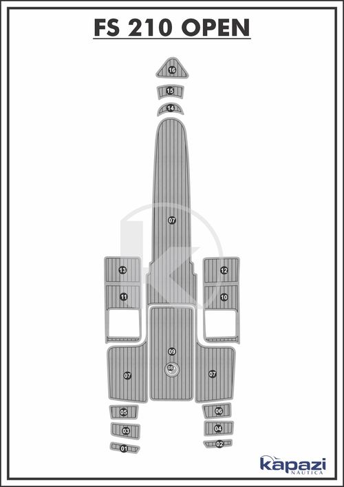 Tapete PVC Thermo Deck Comfort para FS 210 Open - Completo