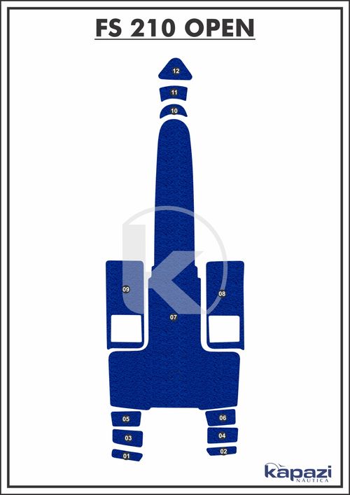 Tapete PVC Vinil Kap para FS 210 Open - Completo