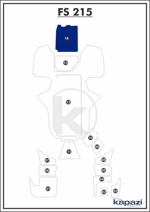 Tapete PVC Vinil Kap para FS 215 - Cabine