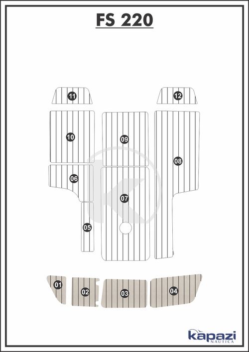 Tapete PVC Thermo Deck Classic para FS 220 - Plataforma