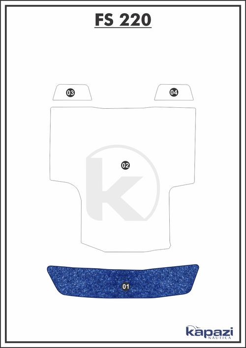 Tapete Têxtil Nauti Clean para FS 220 - Plataforma
