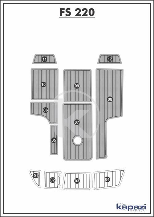 Tapete PVC Thermo Deck Comfort para FS 220 - Cockpit