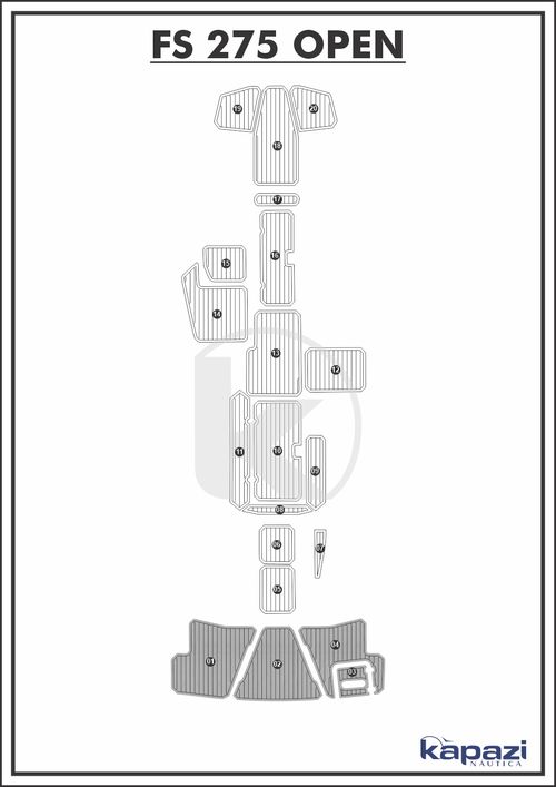 Tapete PVC Thermo Deck Comfort para FS 275 Open - Plataforma