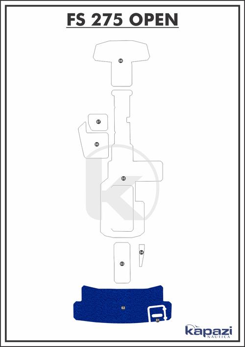 Tapete PVC Vinil Kap para FS 275 Open - Plataforma