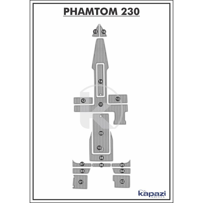 tapete-pvc-thermo-deck-comfort-para-phantom-230-completo-cinza-friso-preto
