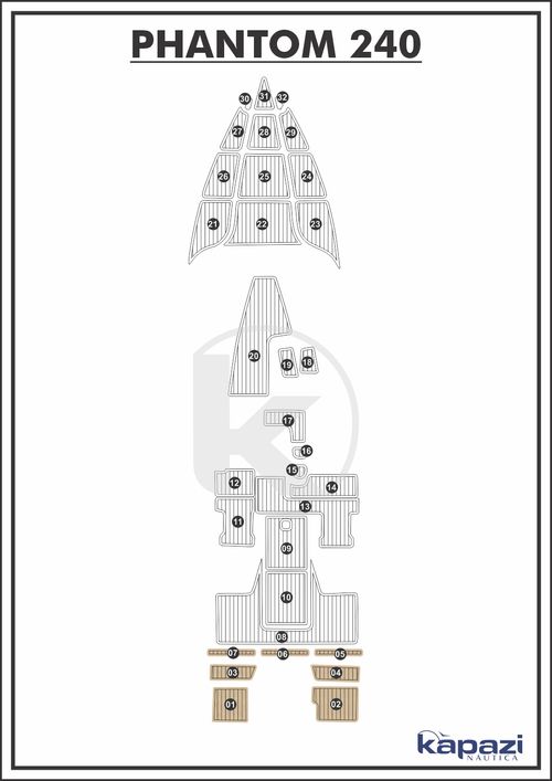 Tapete EVA Soft Tech para Phantom 240 - Plataforma