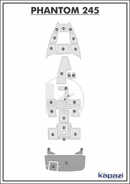 Tapete PVC Thermo Deck Comfort para Phantom 245 - Plataforma