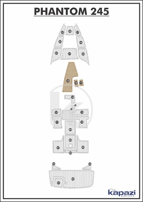 Tapete EVA Soft Tech para Phantom 245 - Cabine