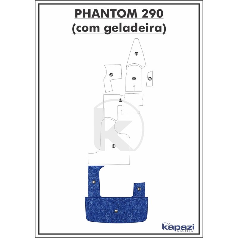 tapete-textil-nauti-clean-para-phantom-290-com-geladeira-plataforma-azul-maritimo-com-borda