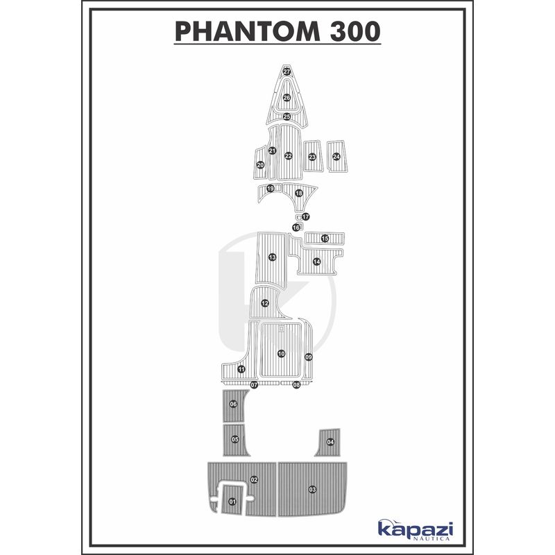 tapete-pvc-thermo-deck-comfort-para-phantom-300-plataforma-cinza-friso-preto