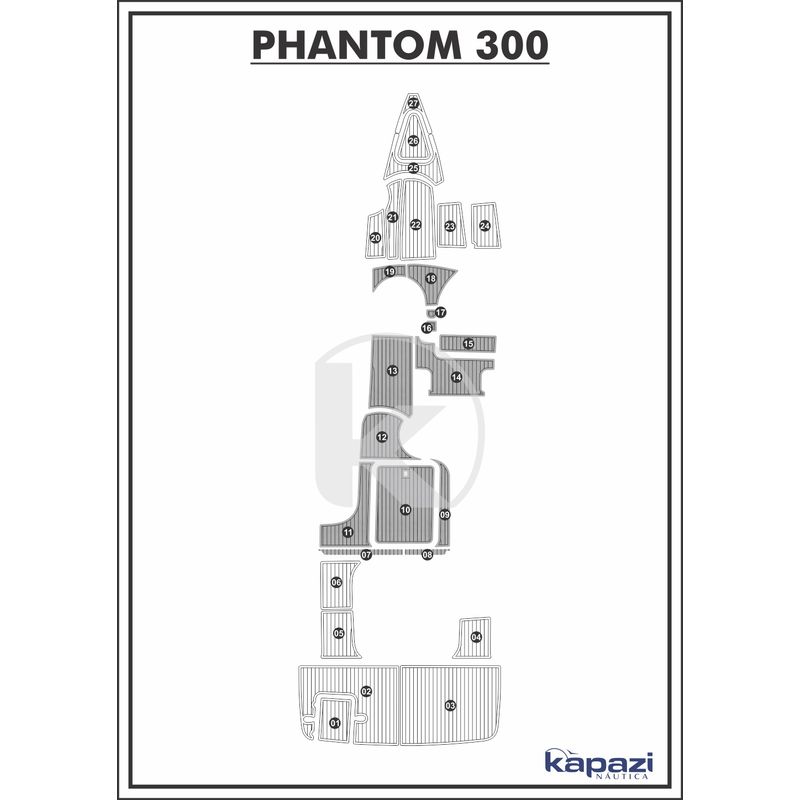 tapete-pvc-thermo-deck-comfort-para-phantom-300-cockpit-cinza-friso-preto