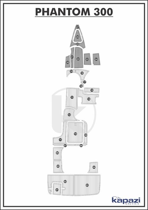 Tapete PVC Thermo Deck Comfort para Phantom 300 - Cabine