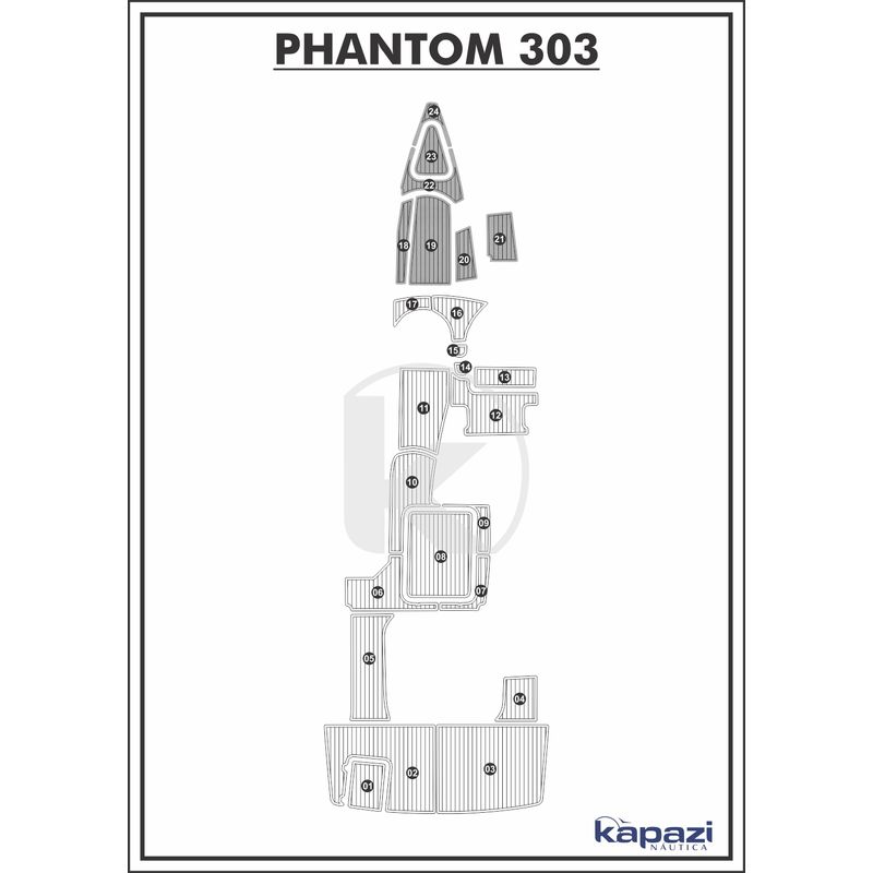 tapete-pvc-thermo-deck-comfort-para-phantom-303-cabine-cinza-friso-preto
