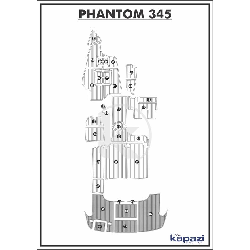 tapete-pvc-thermo-deck-comfort-para-phantom-345-plataforma-cinza-friso-preto