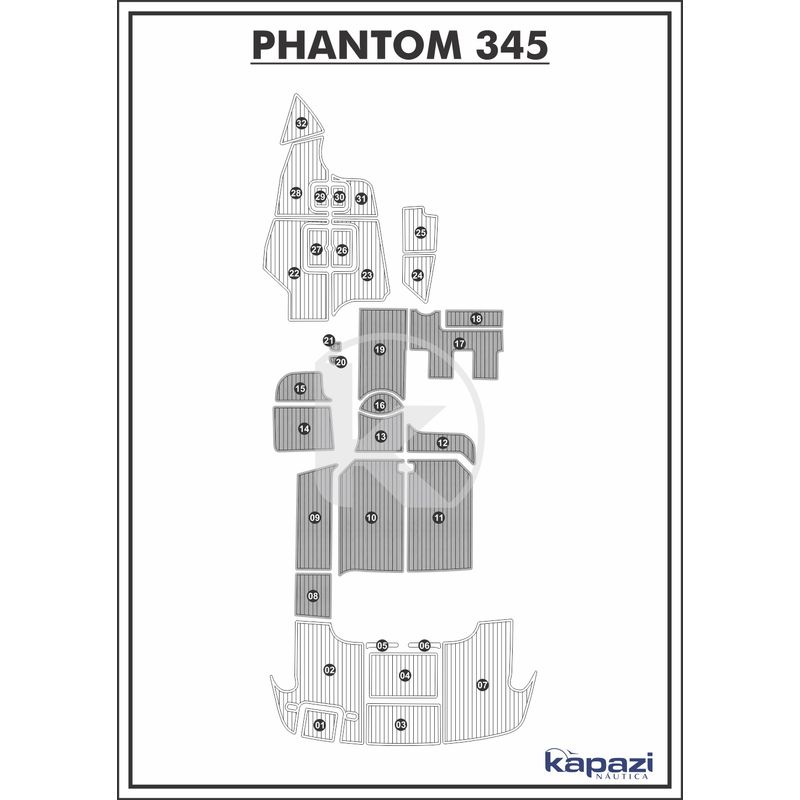 tapete-pvc-thermo-deck-comfort-para-phantom-345-cockpit-cinza-friso-preto
