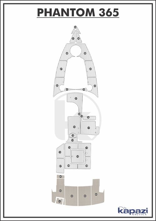 Tapete PVC Thermo Deck Classic para Phantom 365 - Plataforma