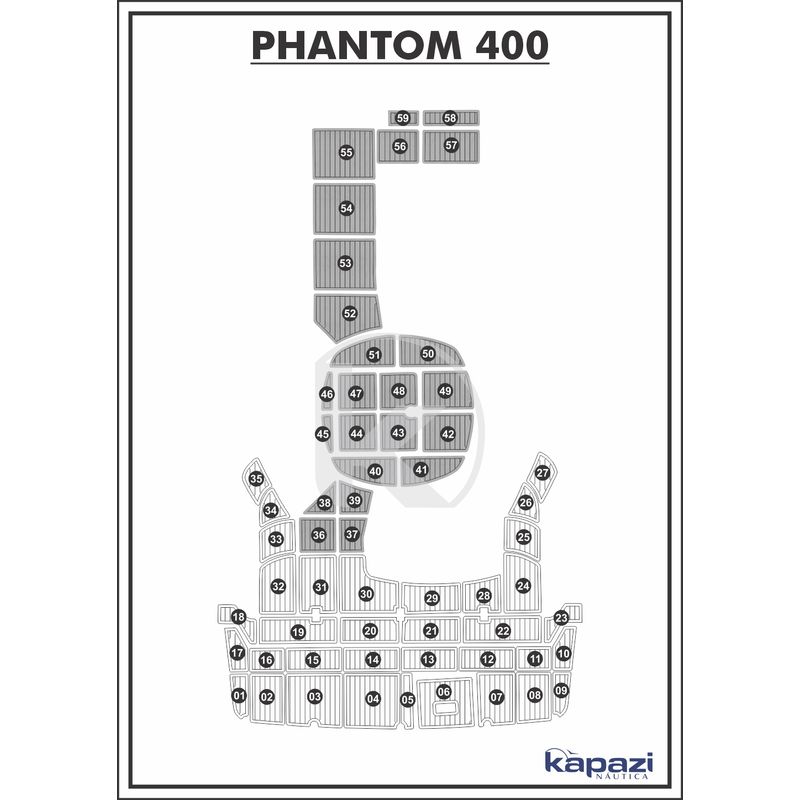 tapete-pvc-thermo-deck-comfort-para-phantom-400-cockpit-cinza-friso-preto