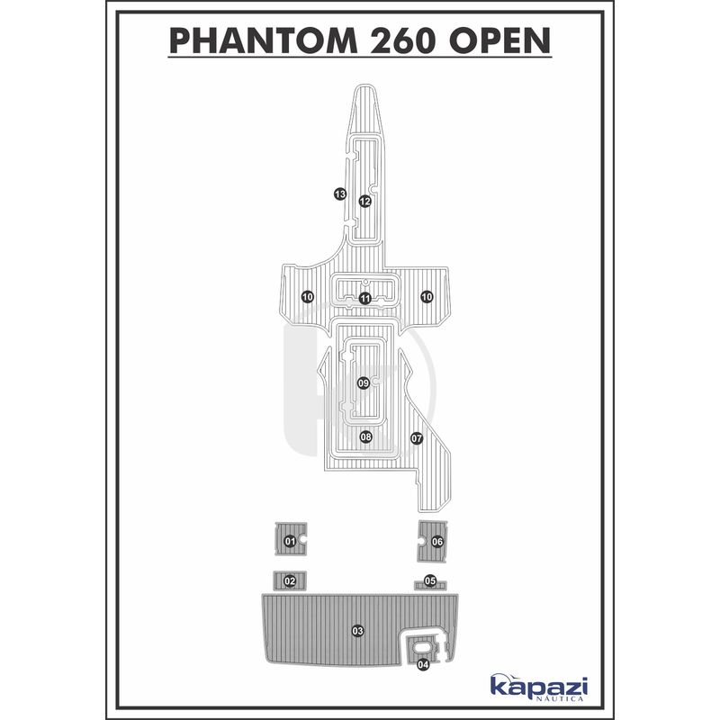 tapete-pvc-thermo-deck-comfort-para-phantom-260-open-plataforma-cinza-friso-preto