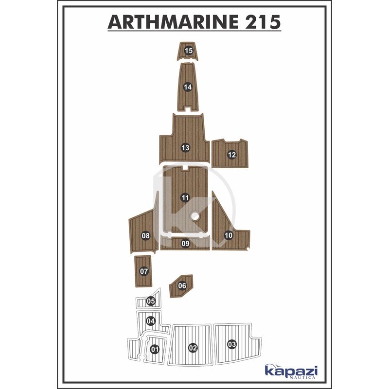 tapete-pvc-thermo-deck-beach-para-arthmarine-215-cockpit-natural-friso-preto