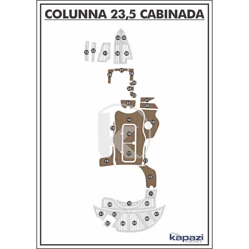 tapete-pvc-thermo-deck-beach-para-colunna-235-cabinada-cockpit-natural-friso-preto