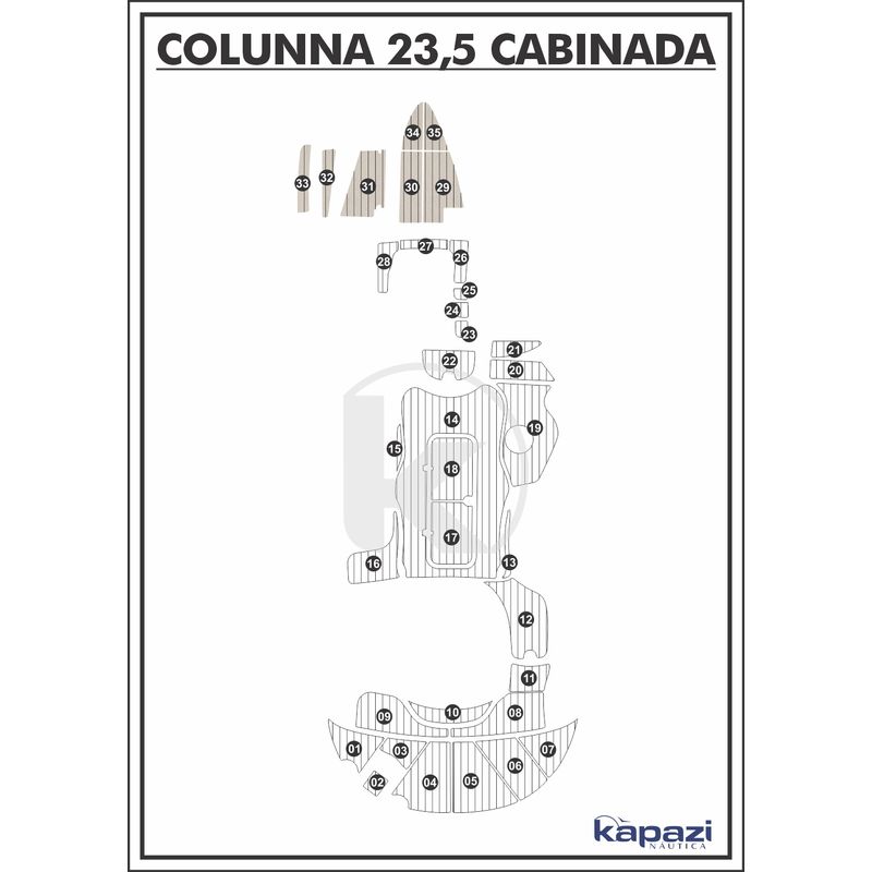 tapete-pvc-thermo-deck-classic-para-colunna-235-cabinada-cabine-areia-friso-preto