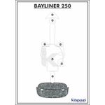 Tapete-PVC-Nautico-Trancado-para-Bayliner-250-Plataforma-Branco-e-Preto-com-Borda