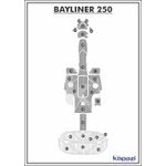 Tapete-PVC-Thermo-Deck-Comfort-para-Bayliner-250-Cockpit-Cinza-friso-Preto