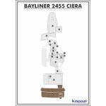 Tapete-PVC-Thermo-Deck-Beach-para-Bayliner-2455-Ciera-Plataforma-Natural-friso-Preto